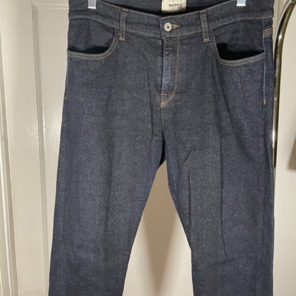 Baldwin Denim - Baldwin Womens Karlie High Rise Cropped Skinny Jean Size 32 Dark Wash Stretchy